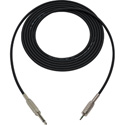 Sescom Audio Cable Belden Star Quad 1/4 TS Mono Male to 3.5mm TRS Balanced Male Black - 6 Foot