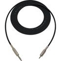 Sescom BSC3SZMZ Audio Cable Belden Star Quad 1/4 TRS Balanced Male to 3.5mm TRS Balanced Male Black - 3 Foot
