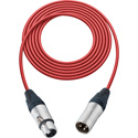 Photo of Sescom Mic Cable Belden Star Quad 3-Pin XLR Male to 3-Pin XLR Female Red - 50 Foot