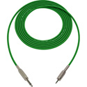 Photo of Sescom BSC6SMZGN Audio Cable Belden Star Quad 1/4 TS Mono Male to 3.5mm TRS Balanced Male Green - 6 Foot