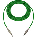 Photo of Sescom Audio Cable Belden Star Quad 1/4 TRS Balanced Male to 3.5mm TRS Balanced Male Green - 6 Foot