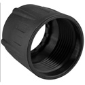 Photo of Neutrik BSE-0 Colored Bushing for NE8MX/NE8MX-B/NE8MC/NE8MC-B Connectors - Each - Black