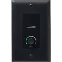 BSS Audio EC-V-BLK-M In Wall Ethernet Controller with Volume - Black - US