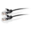 Photo of C2G Cat6 Snagless Unshielded (UTP) Slim Ethernet Cable - Cat6 Slim Network Patch Cable - Black - 5 Foot