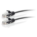 Photo of C2G Cat6 Snagless Unshielded (UTP) Slim Ethernet Cable - Cat6 Slim Network Patch Cable - Black - 7 Foot