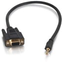 C2G 02445 Velocity DB9 to 3.5mm Adapter - Female/Male - 1.5 Foot