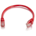 C2G 27187 CAT6 Snagless UTP Cable - Red - 100 Foot