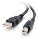 C2G 28102 USB 2.0 A to B Cable - Black - 6.6 Foot