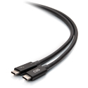 C2G 28886 Thunderbolt 4 USB-C Cable - Supports 4K 60 Hz and 8K 60 Hz - 40Gbps - 2.5 Foot