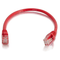 C2G 31365 Cat6 Snagless Unshielded (UTP) Ethernet Network Patch Cable - Red - 75 Foot