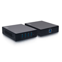 Photo of C2G 54265 Superbooster 4-Port USB over Cat6a Extender Kit - USB 3.2 Gen1 5Gbps - 328 Feet (100m)