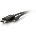 C2G 54301 4K Mini DisplayPort to DisplayPort Cable - 4K 30Hz - Black - Male/Male - 6 Foot