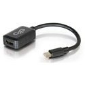 C2G 54313 8 Inch Mini DisplayPort Male to HDMI Female - Black