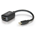 C2G 54313 8-Inch Mini DisplayPort to HDMI Adapter - Mini DP to HDMI - Black - Male/Female