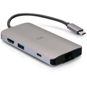 C2G 54458 USB C Mini Dock with HDMI/USB/Ethernet/SD Card Reader and USB C - Power Delivery up to 100W