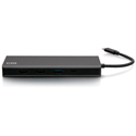 C2G 54488 USB-C Dual Display Docking Station - 4K HDMI/Ethernet/USB/3.5mm Audio - Up to 60W - TAA Compliant