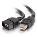 C2G 52106 USB 2.0 A Male to A Female Extension Cable - Black - 3.3 Foot