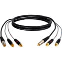 Sescom Dubbing Cable Canare A2V1 3 RCA Male to 3 RCA Male - 3 Foot