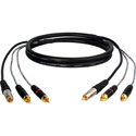 Photo of Sescom Dubbing Cable Canare A2V1 3 RCA Male to 3 RCA Male - 6 Foot