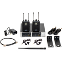 CAD Audio GXLIEM2 Wireless In-Ear Monitor System - 902-928Mhz - GXLIEM Transmitter /2x GXL Body Packs /2x MEB1 Earbuds