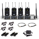 CAD Audio GXLIEM4 Wireless In-Ear Monitor System - 902-928Mhz - GXLIEM Transmitter / 4x GXL Body Packs / 4x MEB1 Earbuds