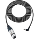 Photo of Sescom Camera to Mic Bridged Cable Tip/Ring for Unbalanced Mic Inputs Right-Angle 3.5mm TS Mono Male to 3-Pin - 18 Inch