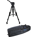 Photo of Cartoni KF22-2HC FOCUS 22 Head 2 Stage Aluminum 100mm HD Tripod ML Spreader Feet Pan Bar & Soft Case