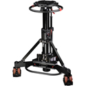 Cartoni KP7SF22 STEERING P70 Pedestal with Focus 22 Head - 2 Pan Bars - Flat Base Adapter and Pump