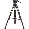 Cartoni SDS12AXM Focus 12 SDS Series 2 Stage Aluminum 100mm Smart Stop Tripod Smart Lock ML Spreader Pan Bar & Soft Case
