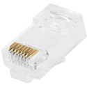 Photo of Connectronics Category 6 Modular Plug for Stranded Wire with Insert 50u - 100pcs/bag