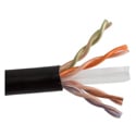 Photo of SCP Cat6 Plenum-Enhanced 500 MHz - 23 AWG - Ethernet Cable - Black - 1000 Foot Reel-In-Box