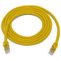 Photo of Connectronics CAT6A Snagless Molded 600MHz UTP 10 Gigabit Ethernet Patch Cable - 1 Foot - Yellow
