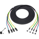 Photo of Laird 4 Ch Cat6A Tactical Cable with RJ45 etherCON TOP to ProShell RJ45/10G Connectors - 75 Foot