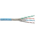 Photo of Category 7 10GBASE-T 1200 MHz 23 AWG Solid 4-Pair Ice Blue 1000 Feet