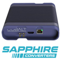 Photo of Cobalt SAPPHIRE BBG-2110-H/S 1RU 1-Channel JPEG-XS to HDMI & SDI-Converter - Redundant Power & Network Controller