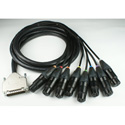 Cobalt BBG-CA-110-XLRF DB-25 Male-to-8 XLR Female Connector Breakout Cable