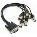Cobalt BBG-CA-75-BNCM BBG Breakout Cable for Un-Balanced Audio (75 ohm) Male HD-15 Pin to 8 Male BNC