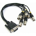 Photo of Cobalt BBG-CA-75-BNCM BBG Breakout Cable for Un-Balanced Audio (75 ohm) Male HD-15 Pin to 8 Male BNC