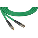Photo of Laird Canare LV-61S RG59 BNC to RCA Video Cable - 18 Inch Green