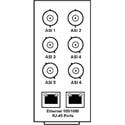 Cobalt RM20-9220-B 20-slot OpenGear Frame Rear I/O Module with 6 ASI Inputs - Standard Width