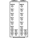 Cobalt Digital RM20-9257-B/S-HDBNC 20 Slot Frame Rear I/O Module (Split - Supports 2 Cards) 1 MADI Input - 9 MADI Output