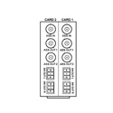 Cobalt RM20-9262-B/S 20-Slot openGear Frame Rear I/O Module (Split Supports 2 Cards) 1 AES Input 2 AES Outputs 2 Analog