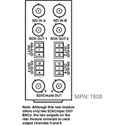 Cobalt Digital RM20-9501-B Rear openGear I/O Module For The 9501-DCDA-3G Card