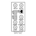 Cobalt RM20-9903-F 20-Slot Rear I/O Module with 2x SDI In 1x SDI Out / AES Out / 2x Balanced Analog Audio In for 9903