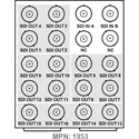 Cobalt RM20-9910-2Q-E Rear Module 2x SDI/ASI In 16x SDI/ASI Out - All Coaxial Connectors BNC