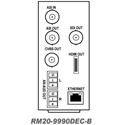 Cobalt RM20-9990DEC-B 20-Slot Frame Rear I/O Module with (2) Balanced Analog Audio Out