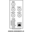 Cobalt RM20-9990DEC-D 20-Slot Frame Rear I/O Module with (2) Balanced Analog Audio Outputs