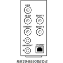 Cobalt RM20-9990DEC-E 20-Slot Frame Rear I/O Module with (2) 3G/HD/SD-SDI Out/(2) Unbalanced Analog Audio