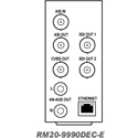 Photo of Cobalt RM20-9990DEC-E 20-Slot Frame Rear I/O Module with (2) 3G/HD/SD-SDI Out/(2) Unbalanced Analog Audio