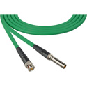 Photo of Laird CC-1072B GN Canare L-4CFB 75 Ohm Patch Plug to BNC Video Patch Cable - 1 Foot Green